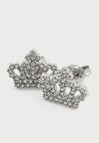 Juicy Couture Örhängen 'Crystal Motif Crown Stud' i silver