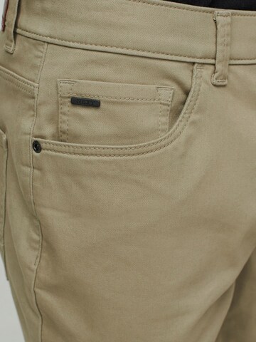 Next Slimfit Chino hlače 'Motion Flex' | bež barva