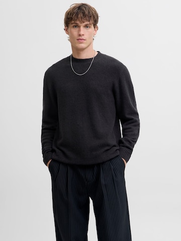 JACK & JONES Sweater 'Blamaverick' in Black: front