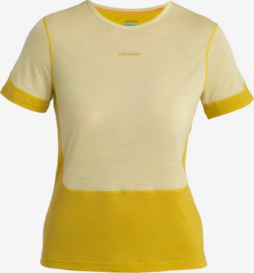 ICEBREAKER - Camiseta funcional 'Energy Wind' en amarillo: frente