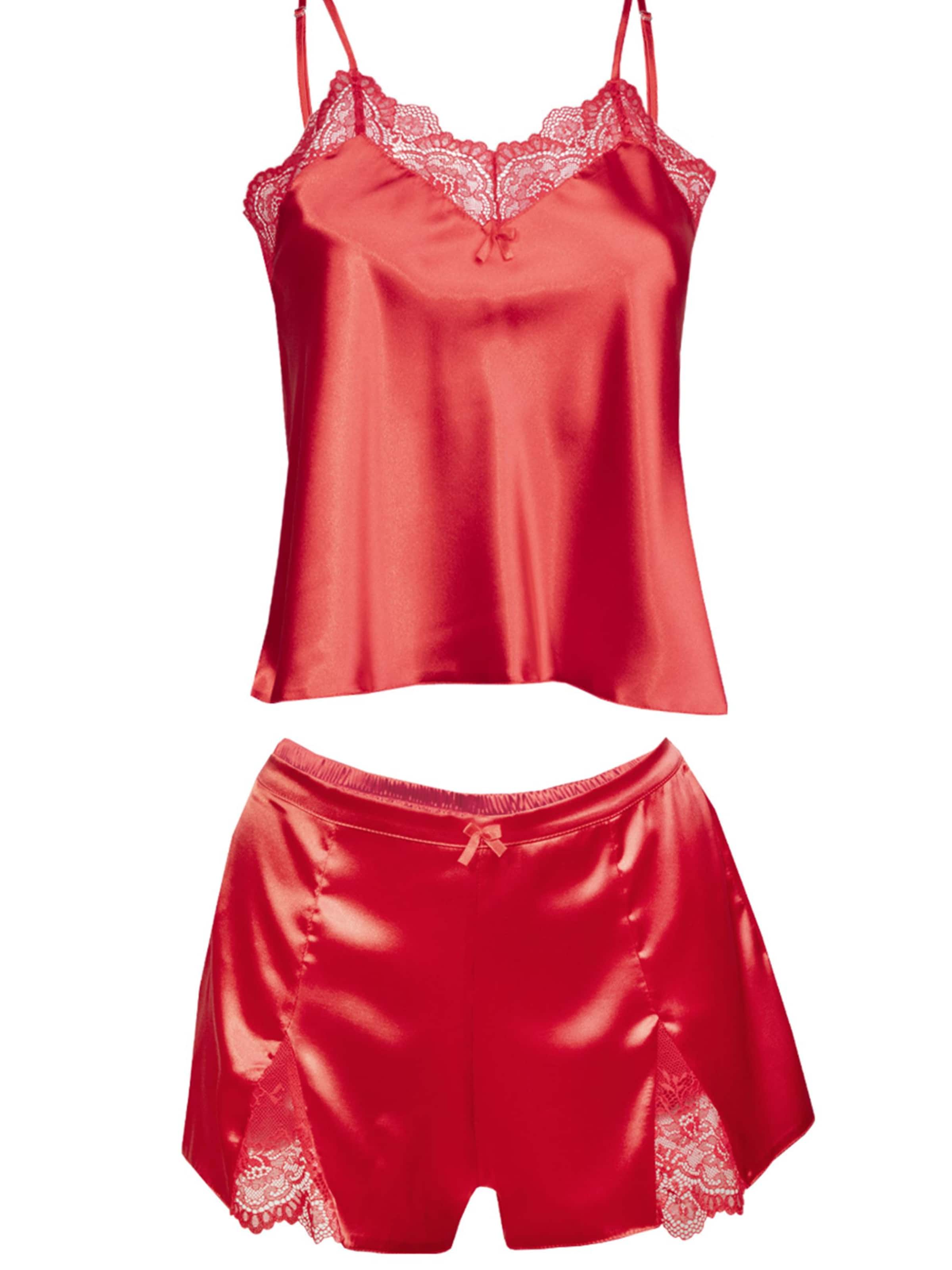 Vivisence Pyjama '2037'‌‌‌‌‌‌ in Rot: Vorderseite