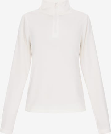 Pullover di swirly in bianco: frontale