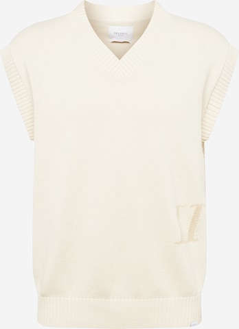 Les Deux - Camiseta sin mangas en beige: frente