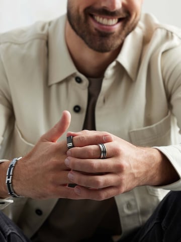 Lucardi Ring in Silver: front
