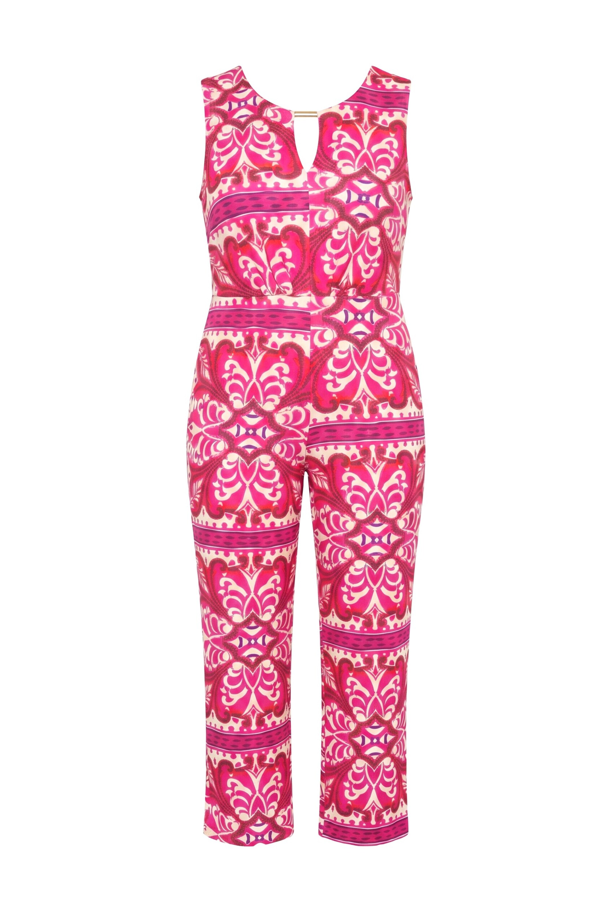 Ulla Popken Jumpsuit in XL/Regular in Blood red / Off white, Item view