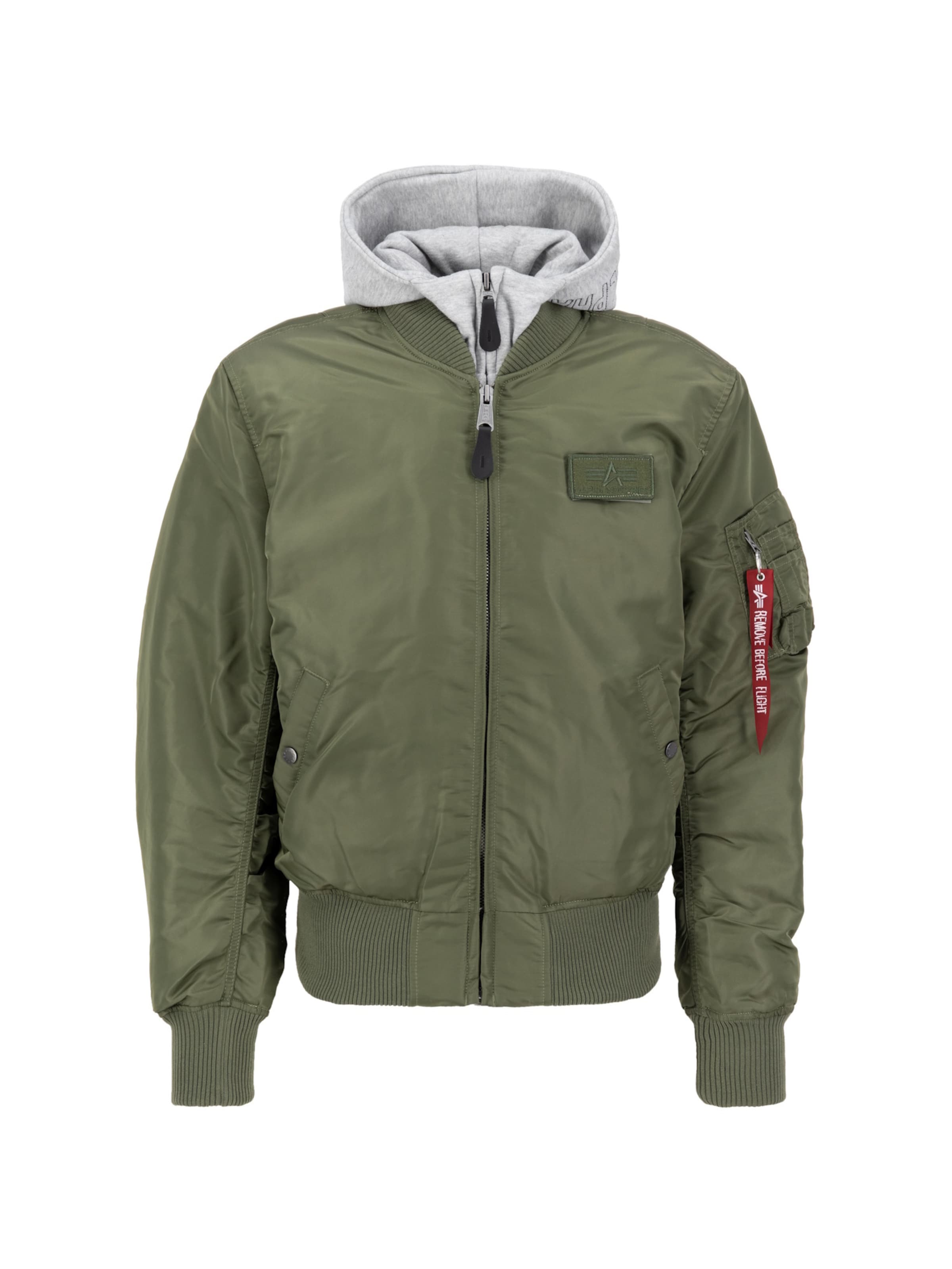 Giacca di mezza stagione di ALPHA INDUSTRIES in verde: frontale