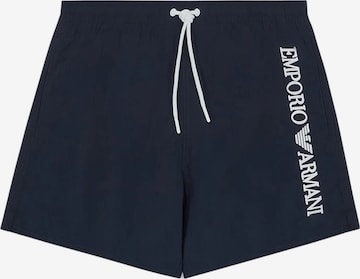 Emporio Armani Board Shorts in Blue: front