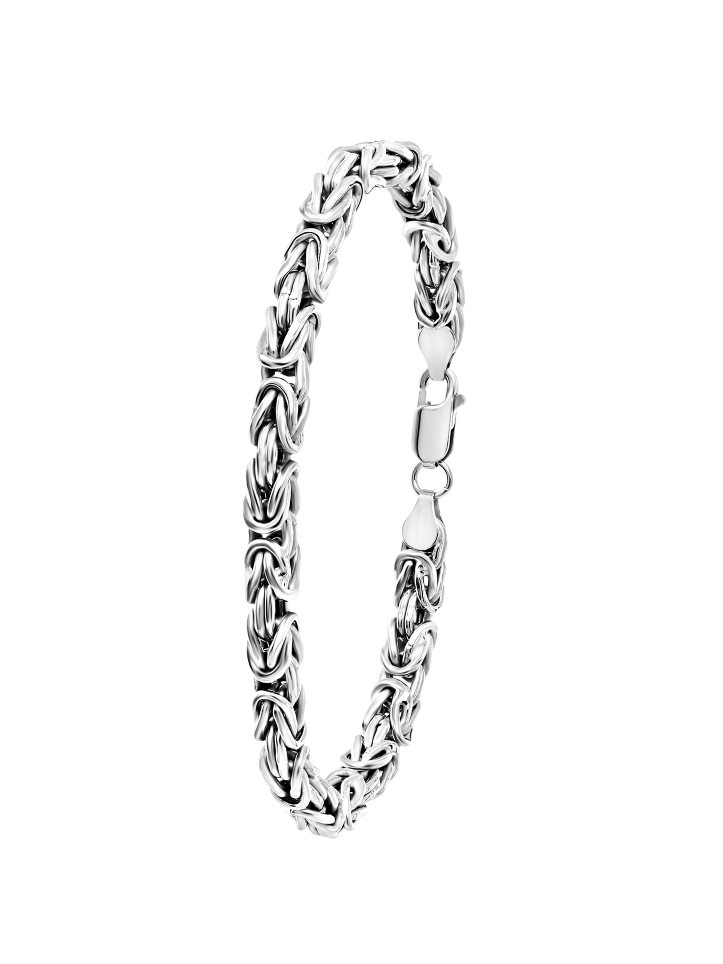 Lucardi Armband 'High Class' in Zilver: voorkant