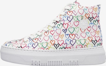 Rieker High-Top Sneakers in White