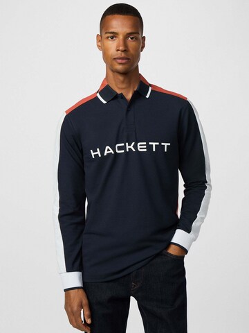 Hackett London Shirt in Blauw: voorkant