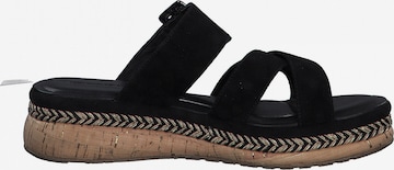 TAMARIS - Sapato aberto em preto