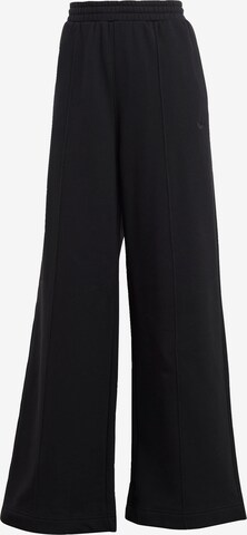 Wide leg Pantaloni 'Premium Essentials Pintuck' di ADIDAS ORIGINALS in nero: frontale