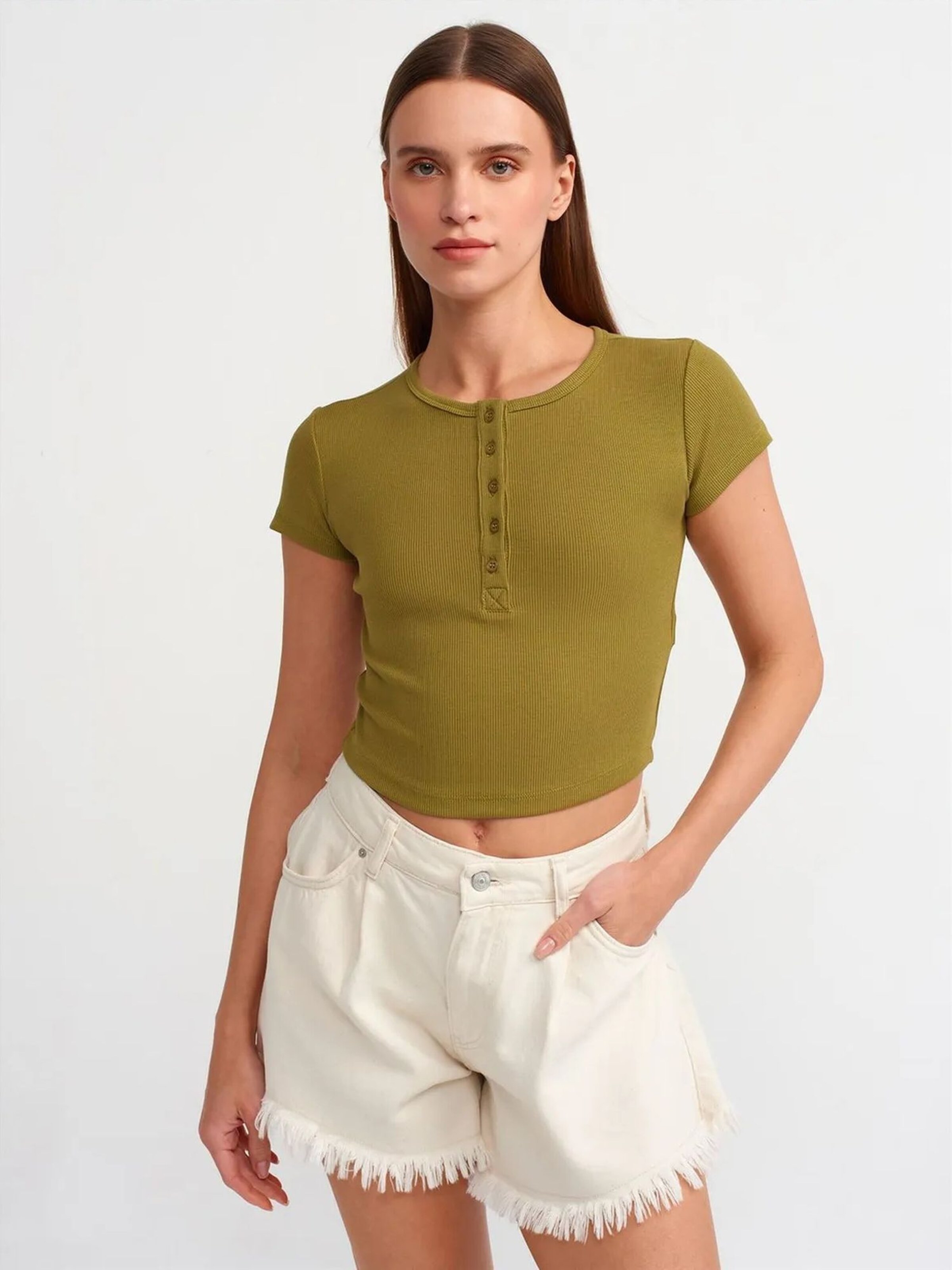 T-shirt Dilvin en vert : devant