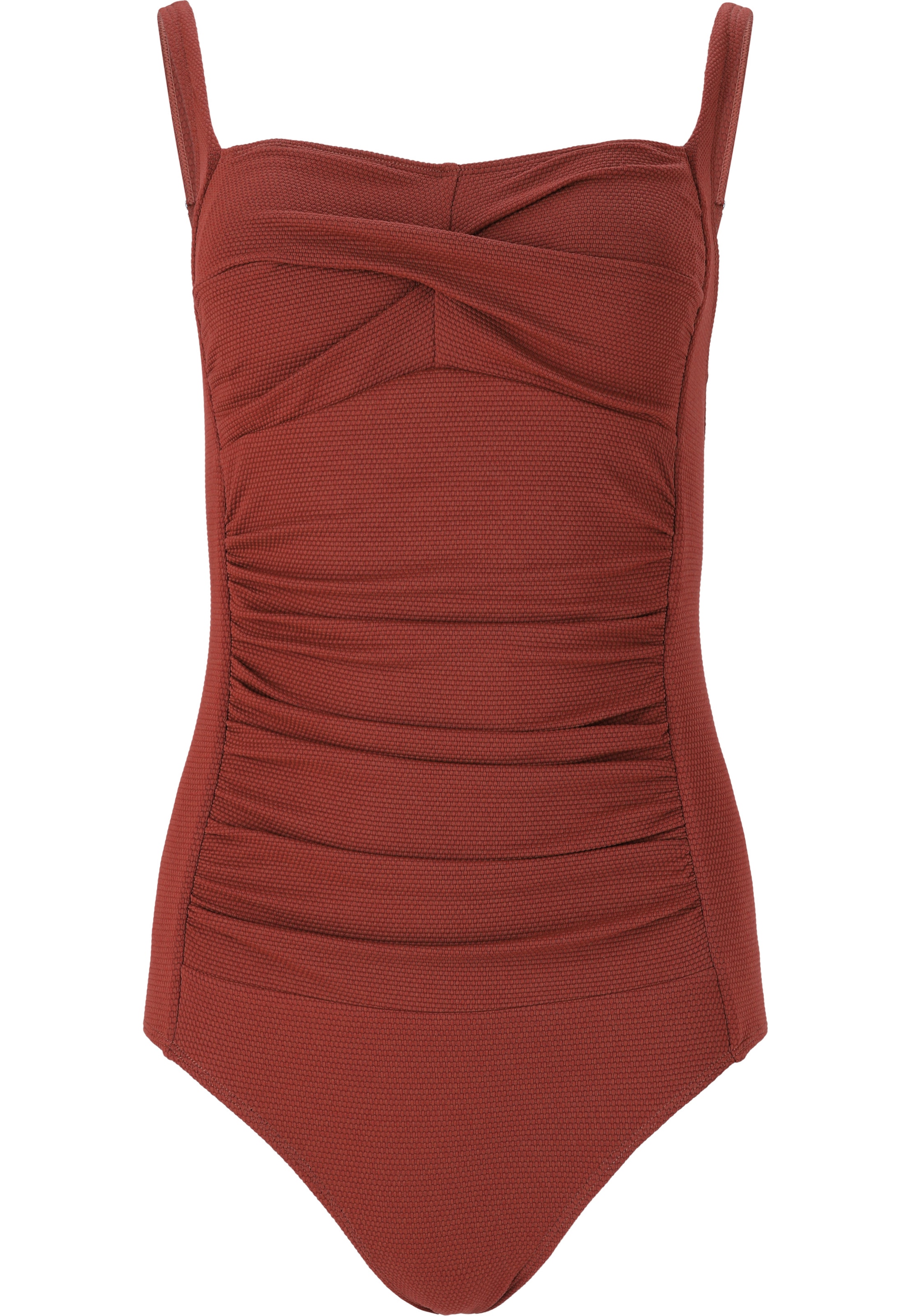 Cruz Badeanzug 'Nicola' in Braun: Vorderseite