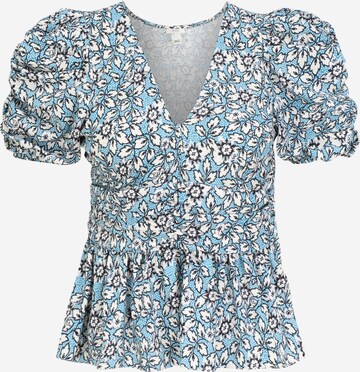 River Island Petite Blouse 'Tea' in Blue: front