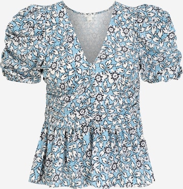 River Island Petite Blouse 'Tea' in Blauw: voorkant