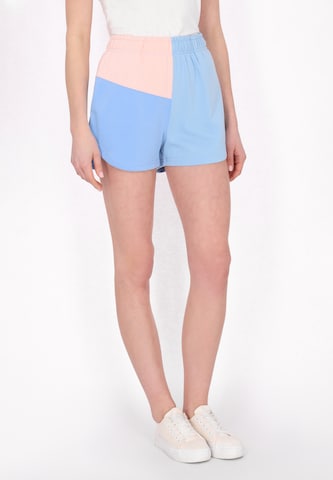 usha BLUE LABEL Regular Trousers 'Fashion Look' in Blue: front