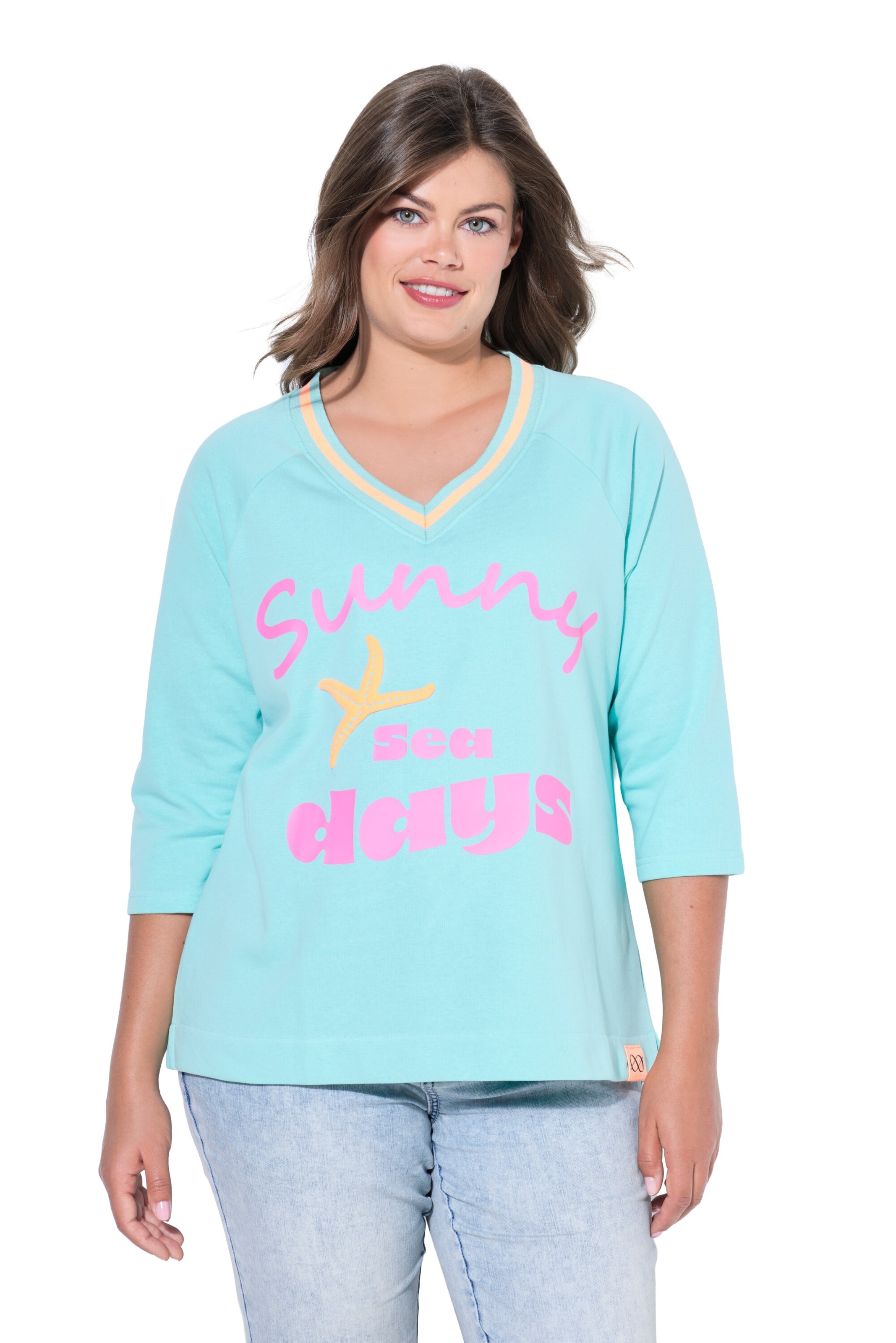 LAURASØN Sweatshirt in Blauw: voorkant