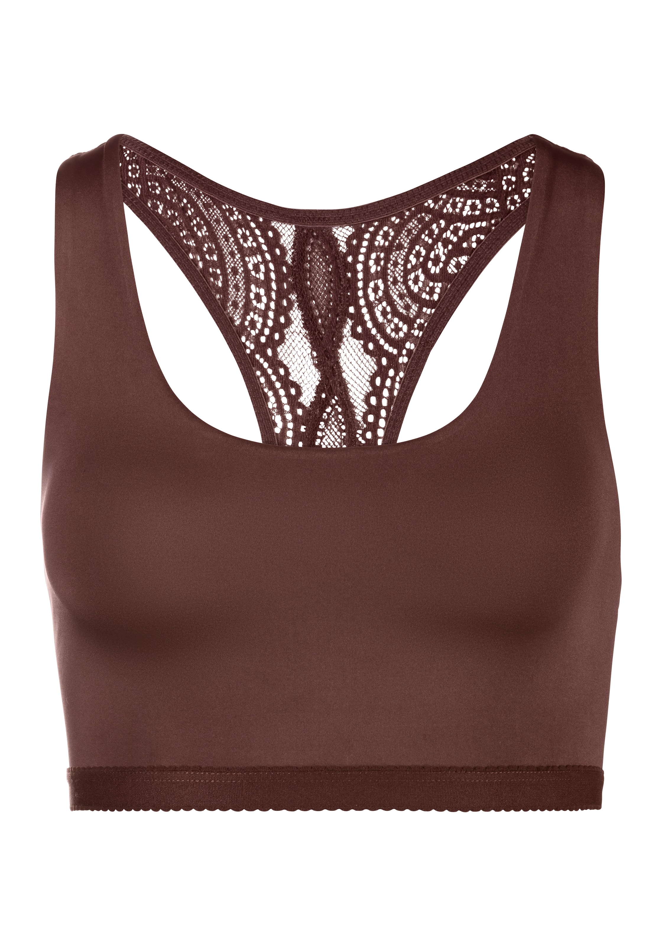 LASCANA Korzet Podprsenka - Hnedá: predná strana