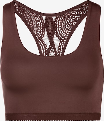 LASCANA Bralette Bra in Brown: front