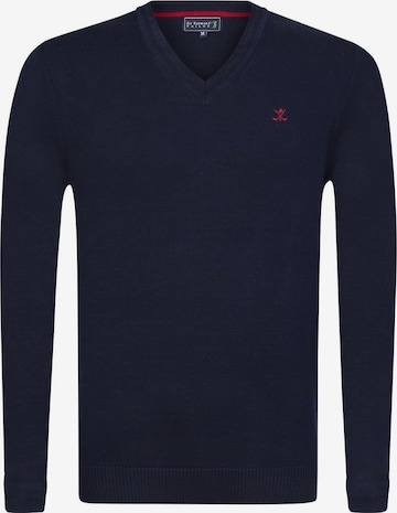 Sir Raymond Tailor Strickpullover 'Los Angeles' in Blau: Vorderseite