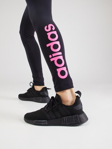 ADIDAS SPORTSWEAR Skinny Workout Pants 'Essentials' in Black