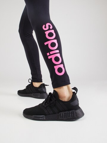 ADIDAS SPORTSWEAR Skinny Urheiluhousut 'Essentials' värissä musta