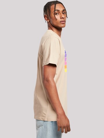 T-Shirt 'Alien Peace Sunset' F4NT4STIC en beige