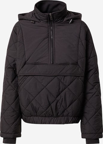 Urban Classics Winter Jacket in Black: front