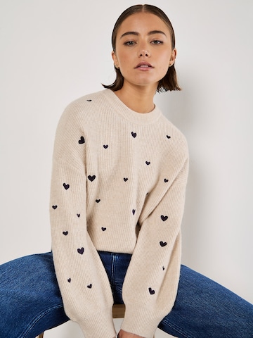 Pull-over ' ' Apricot en gris : devant