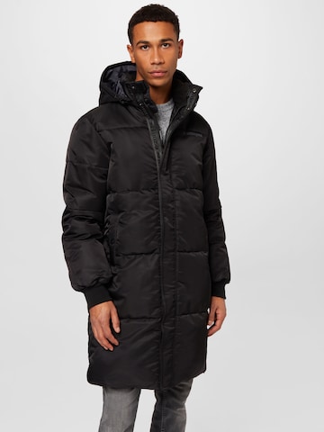 Sixth June Between-Seasons Coat in Black: front