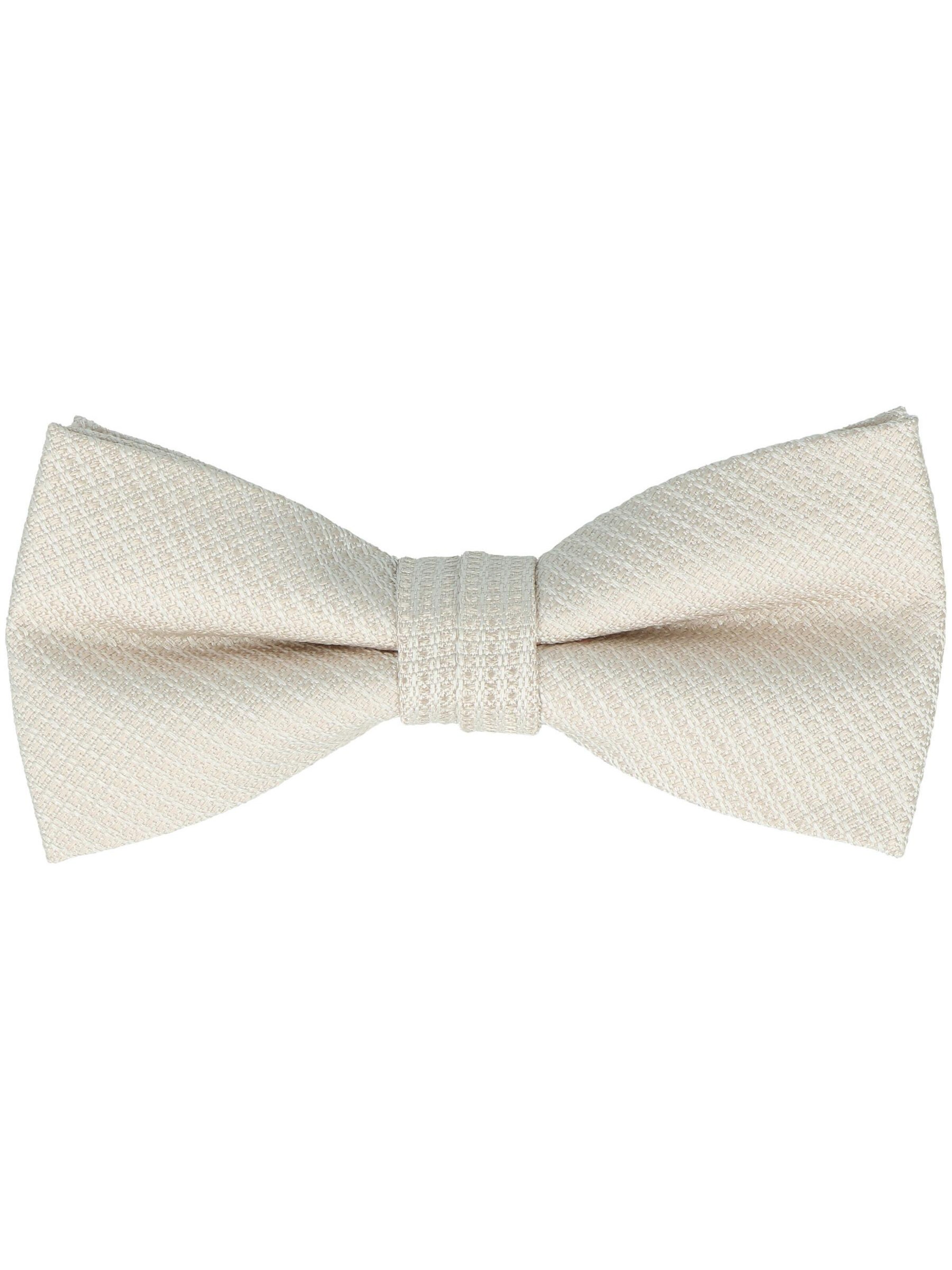 WILLEN Bow Tie 'Pastell Uni' in Beige: front