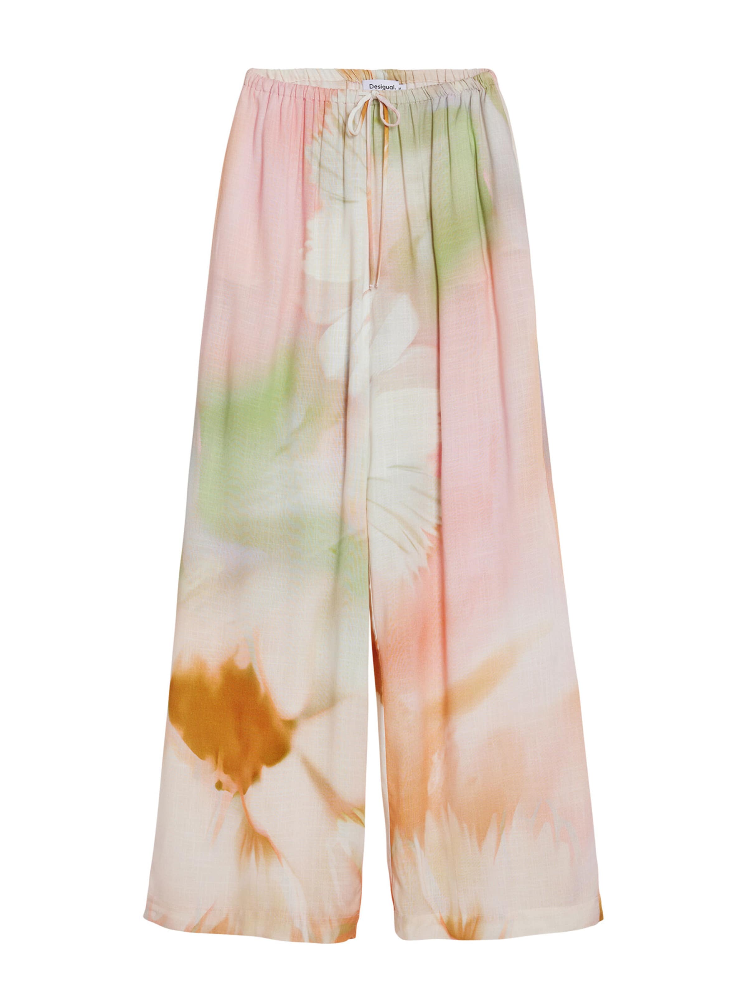 Desigual Bukser i lysegrøn / mandarin / lyserød / hvid, Produktvisning