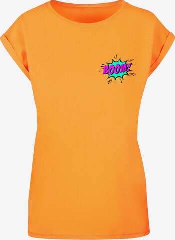 Merchcode Shirt 'BOOM Comic' in Orange: front