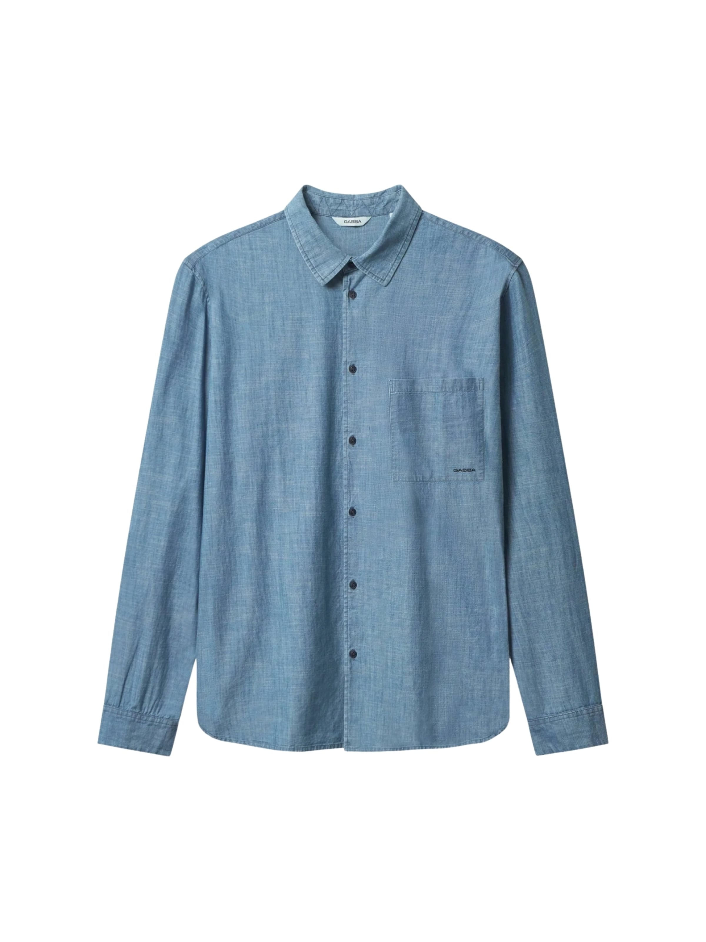 GABBA Pohodlné nošení Košile 'Jens Over Topaz' – modrá: přední strana
