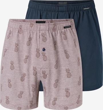 SCHIESSER Boxer shorts 'Singel-Jersey' in Red: front