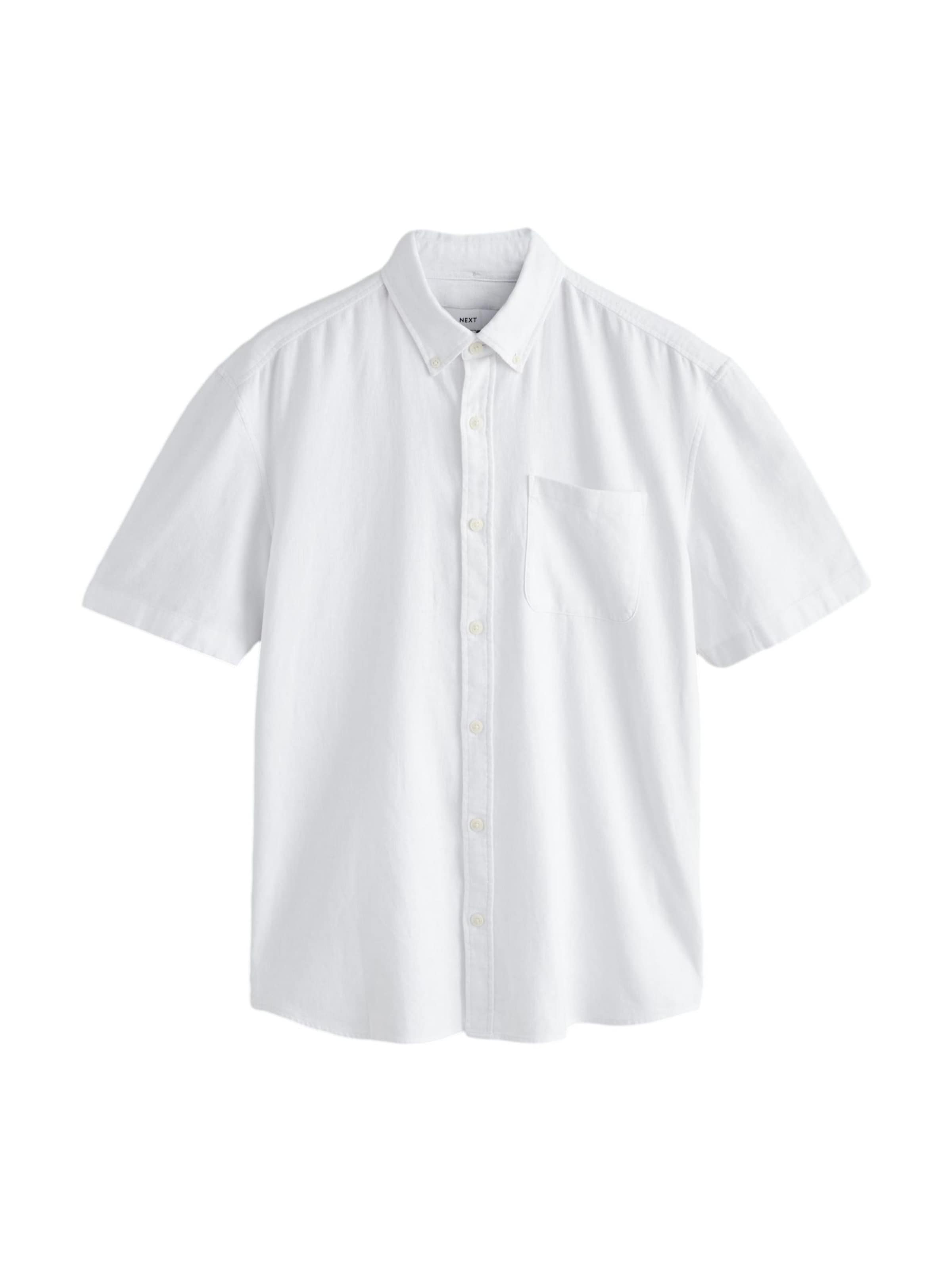 Next Средняя посадка Рубашка в Белый: спереди