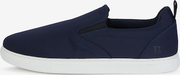 Boggi Milano - Sapatilhas slip-on em azul: frente