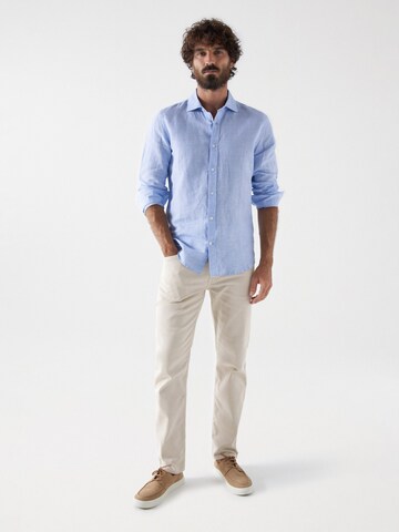 Salsa Jeans Regular fit Button Up Shirt in Blue