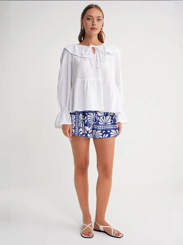 MixRay Bluse in Weiß