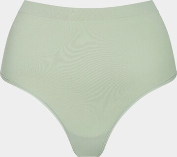 cfab (formerly creamy fabrics) String 'Seamless High-Waist Tanga' in Green: front