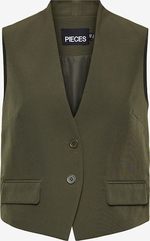 PIECES - Chaleco para traje 'PCNimora' en verde: frente