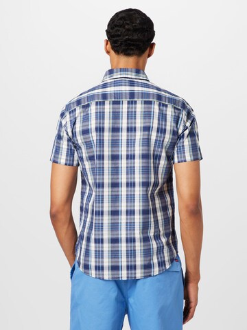 MUSTANG Regular fit Button Up Shirt 'Chris' in Blue