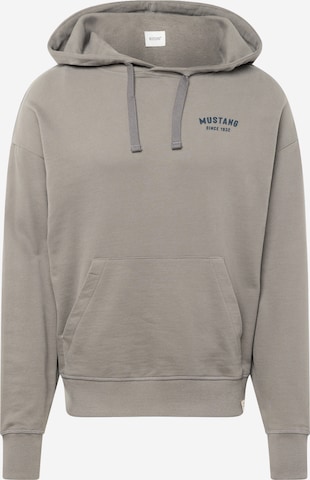 MUSTANG Sweatshirt 'Bennet' in Grey: front