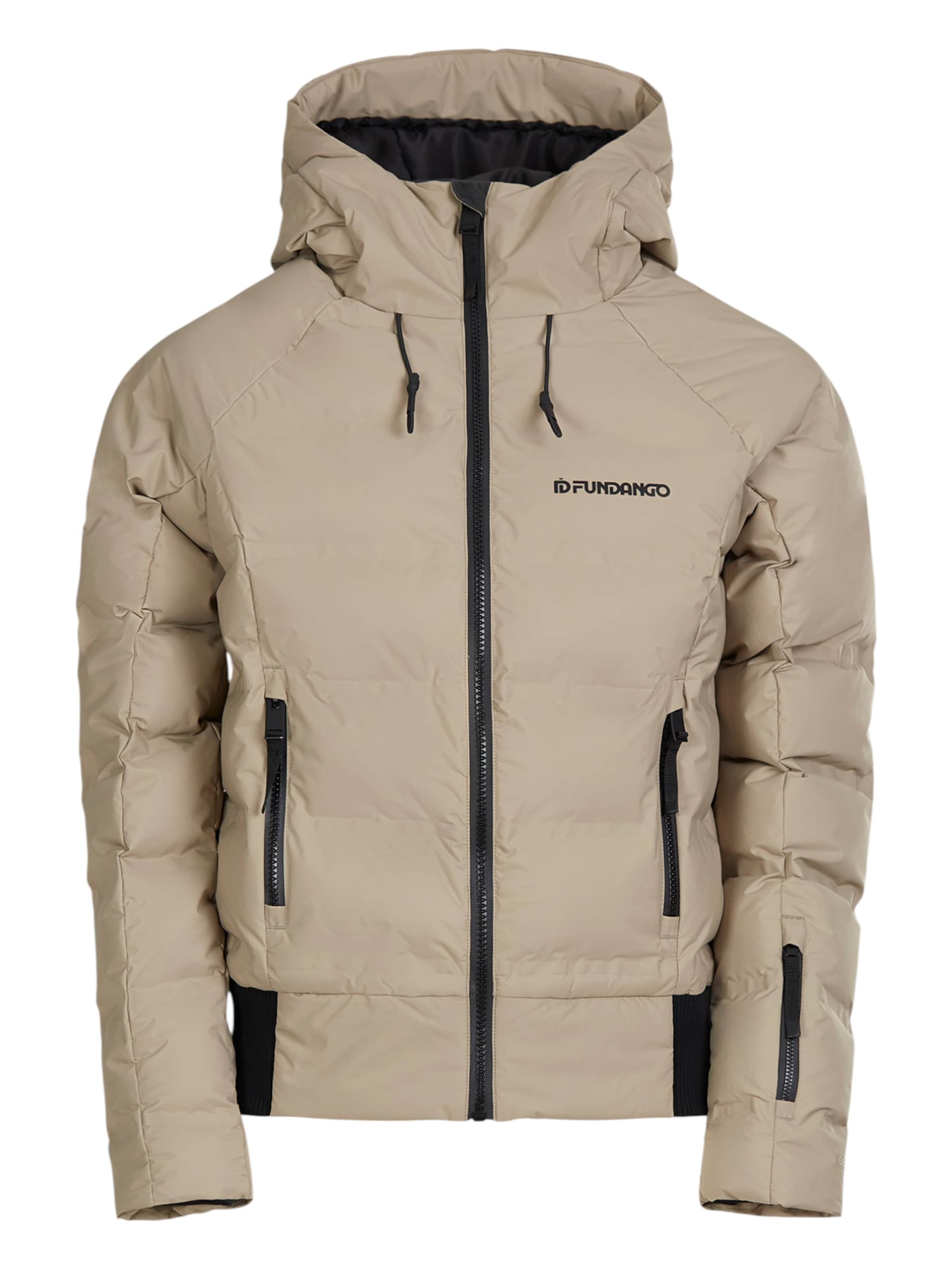 Fundango Outdoor jacket 'Zina Padded ' in Beige: front