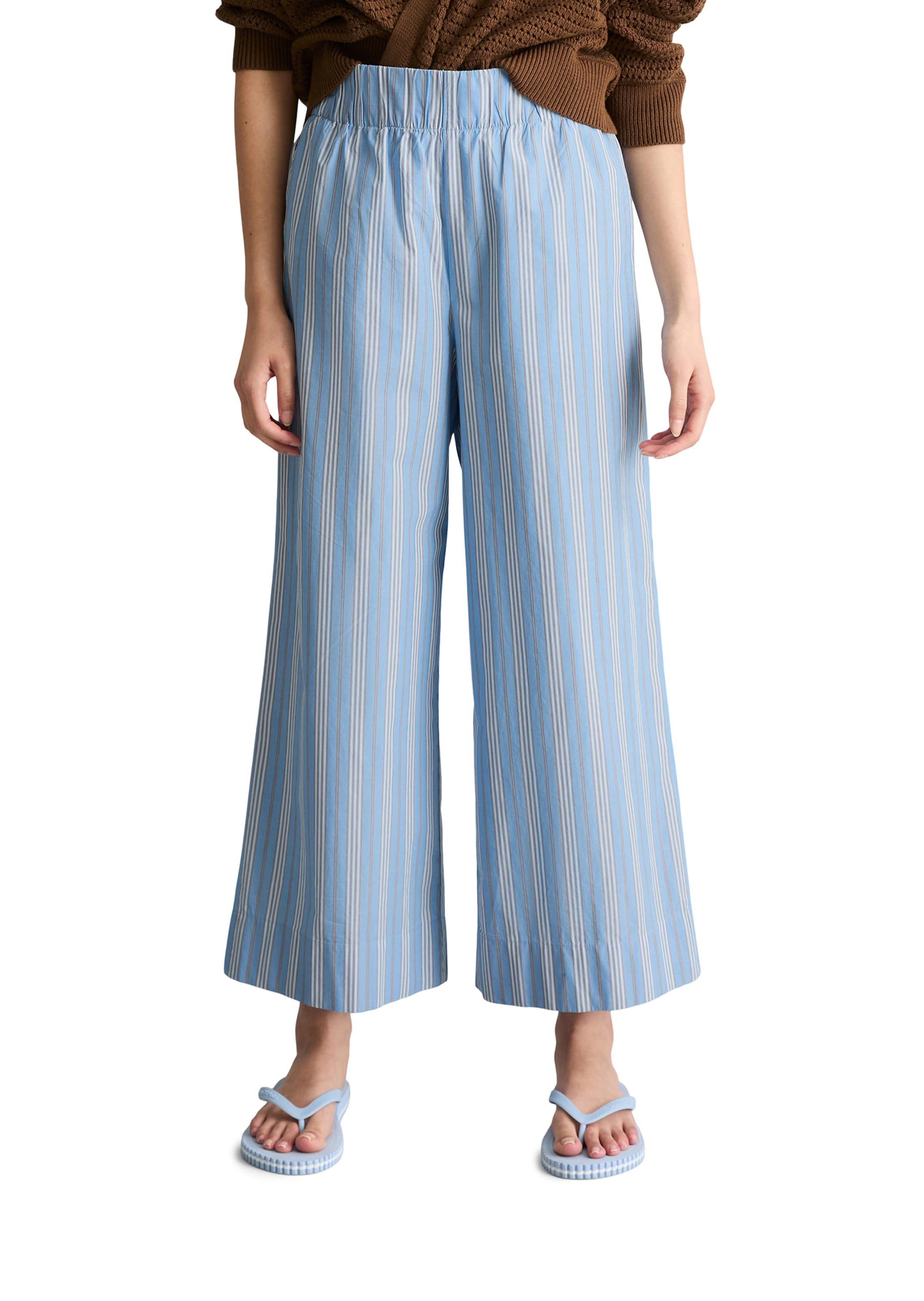 Wide Leg Pantalon Marc O'Polo DENIM en bleu : devant