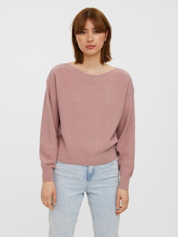 VERO MODA Sweater in Pink: front