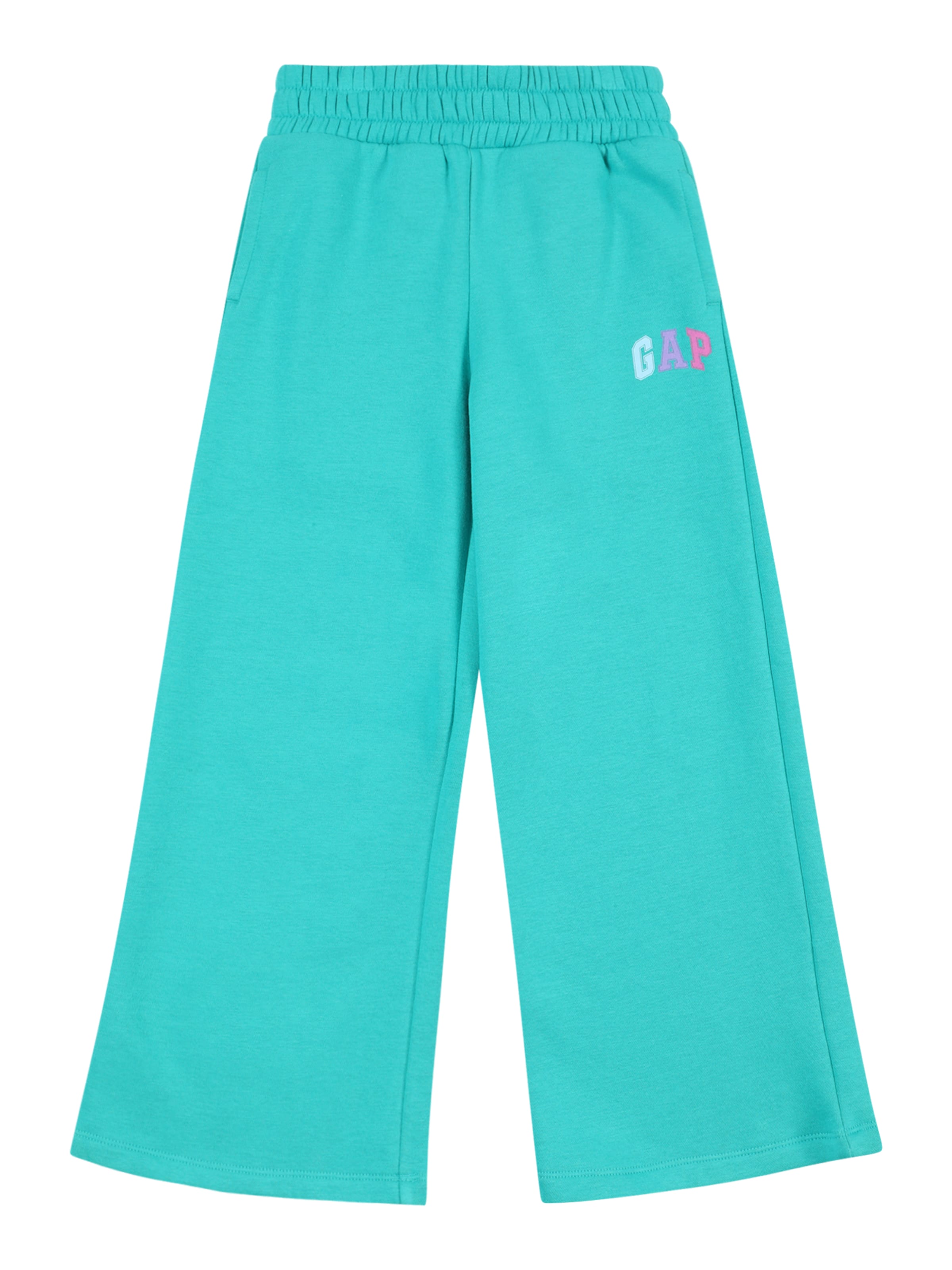 GAP Široke hlačnice Hlače | zelena barva: sprednja stran