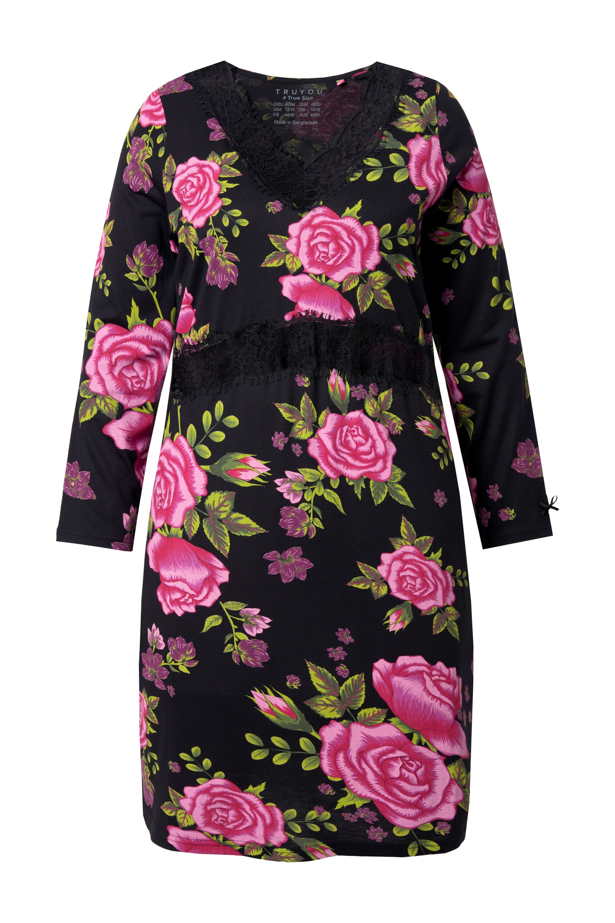 TruYou Nightgown in Black: front