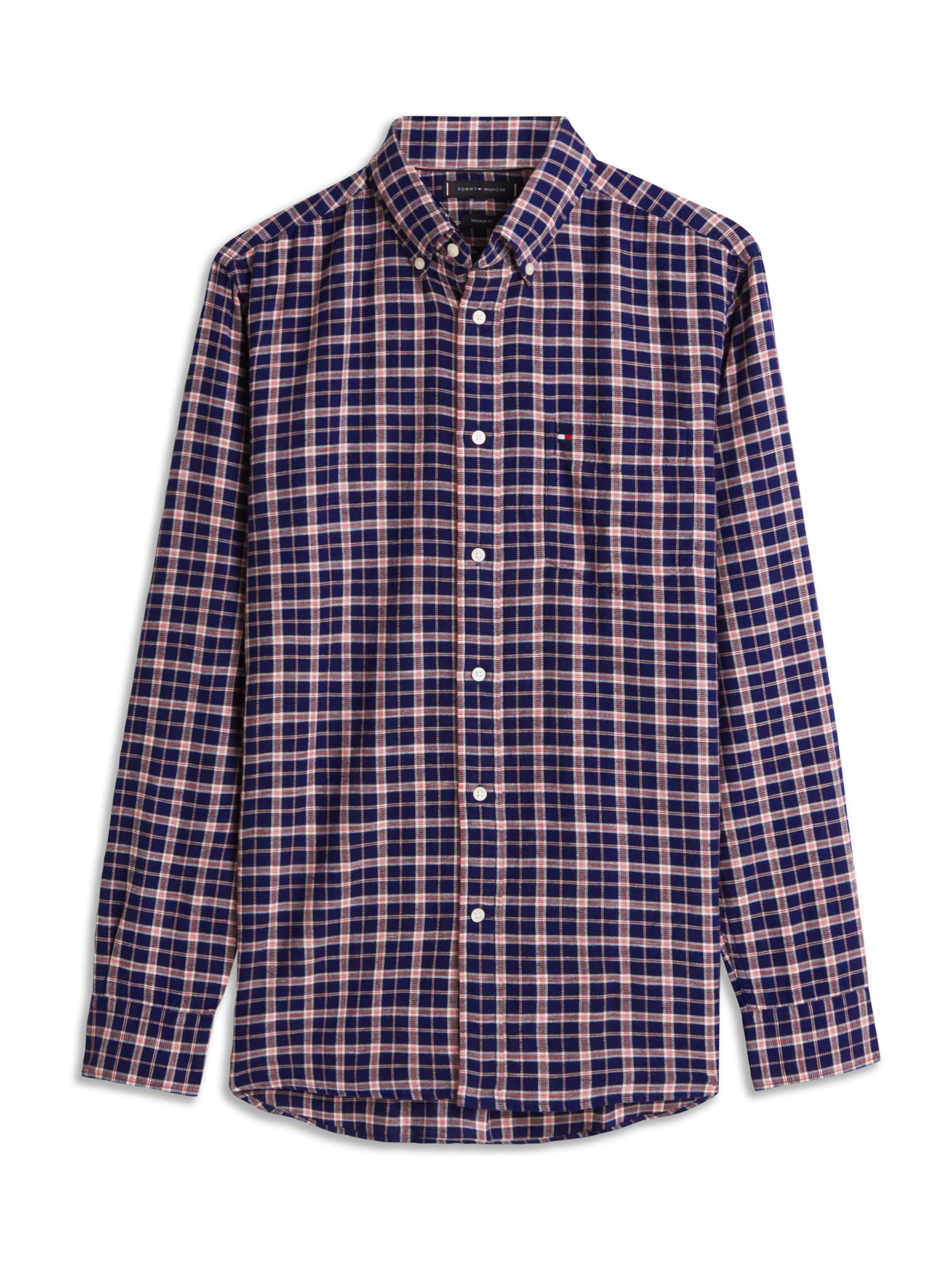TOMMY HILFIGER Regular fit Overhemd in Blauw: voorkant